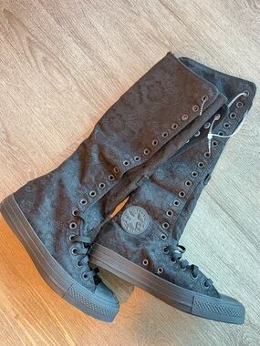 Converse lace high boots